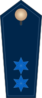 aktuelle (blaue) Dienstgradabzeichen der Schutzpolizei